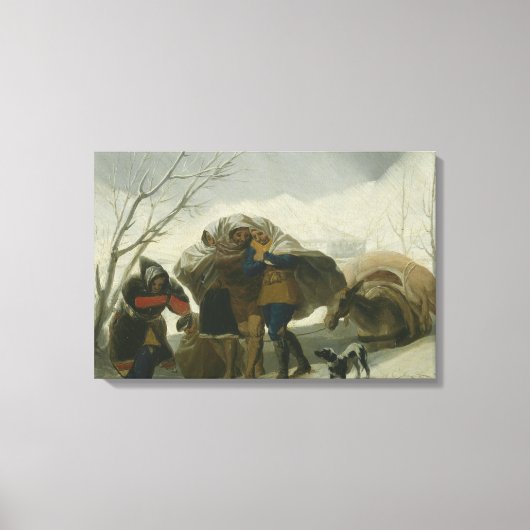 Francisco Goya - Winterlandschaft Leinwanddruck (Vorderseite)