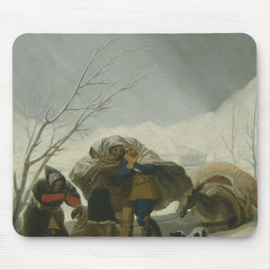 Francisco Goya - Winterlandschaft Mousepad (Vorne)
