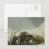 Francisco Goya - Winterlandschaft Postkarte (Vorne/Hinten)