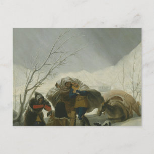 Francisco Goya - Winterlandschaft Postkarte