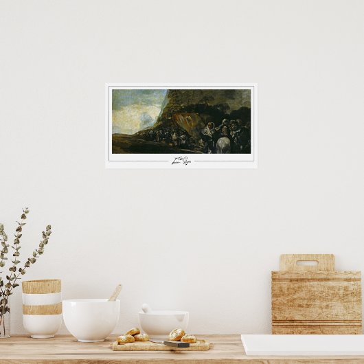 Francisco Goya Zedign Art Poster #105 (Küche)