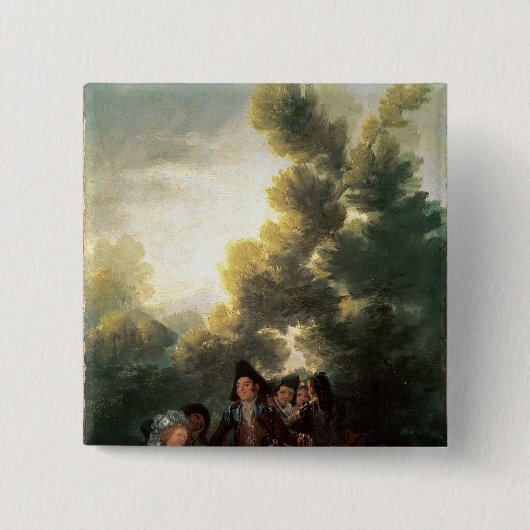 Francisco Jose de Goya y Lucientes | das Picknick, Button (Vorderseite)