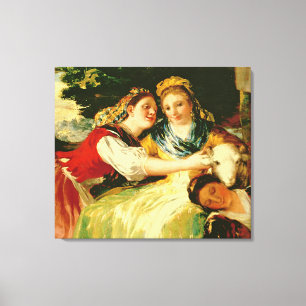 Francisco Jose de Goya y Lucientes   das Washerwom Leinwanddruck