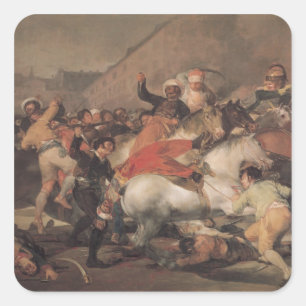 Francisco Jose de Goya y Lucientes das zweite Quadratischer Aufkleber