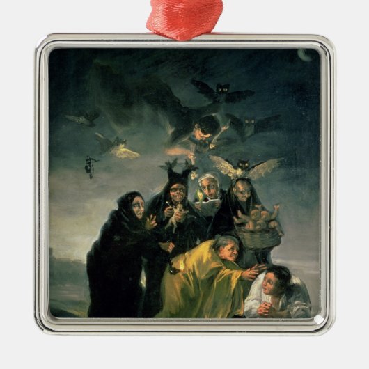 Francisco Jose de Goya y Lucientes | der Hexen Silbernes Ornament (Vorne)