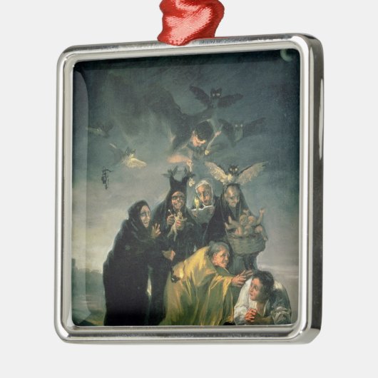 Francisco Jose de Goya y Lucientes | der Hexen Silbernes Ornament (Links)