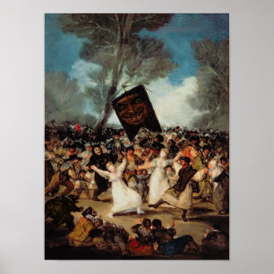 Francisco Jose de Goya y Lucientes Die Beerdigun Poster