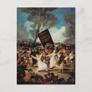 Francisco Jose de Goya y Lucientes   Die Beerdigun Postkarte