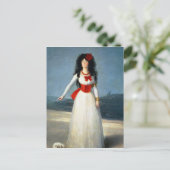 Francisco Jose de Goya y Lucientes | Die Herzogin Postkarte (Stehend Vorderseite)