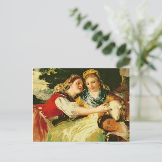 Francisco Jose de Goya y Lucientes | Die Washerwom Postkarte (Stehend Vorderseite)