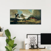 Francisco Jose de Goya y Lucientes | Duel mit Clu Poster (Heimbüro)