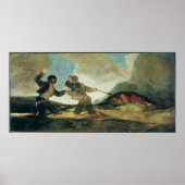 Francisco Jose de Goya y Lucientes | Duel mit Clu Poster (Vorne)