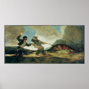 Francisco Jose de Goya y Lucientes   Duel mit Clu Poster
