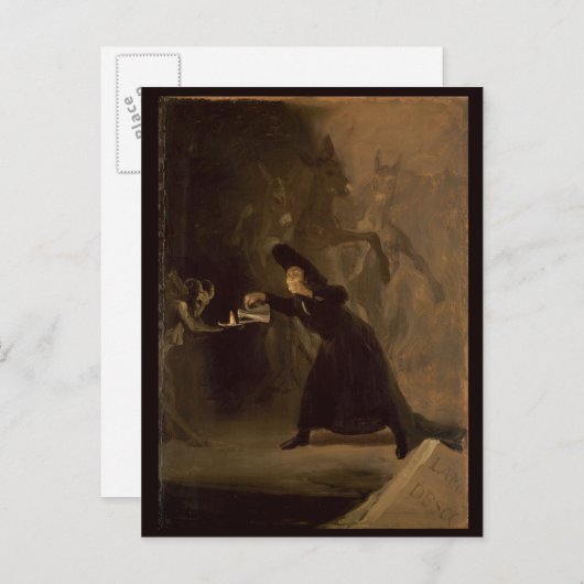 Francisco Jose de Goya y Lucientes | El Hechizado Postkarte (Vorne/Hinten)