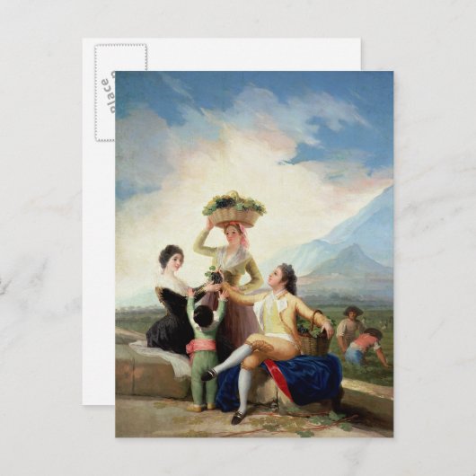 Francisco Jose de Goya y Lucientes | Herbst oder T Postkarte (Vorne/Hinten)