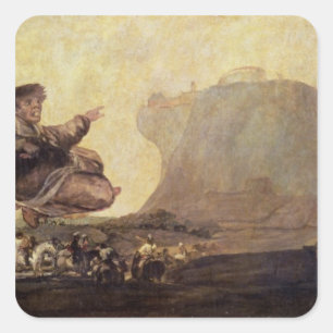 Francisco Jose de Goya y Lucientes   Hexen Quadratischer Aufkleber