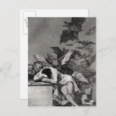 Francisco Jose de Goya y Lucientes | Schlaf von Postkarte (Vorne/Hinten)