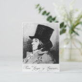 Francisco Jose de Goya y Lucientes | Selbstportrai Postkarte (Stehend Vorderseite)