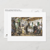 Francisco Oller El Velorio Postkarte (Vorne/Hinten)