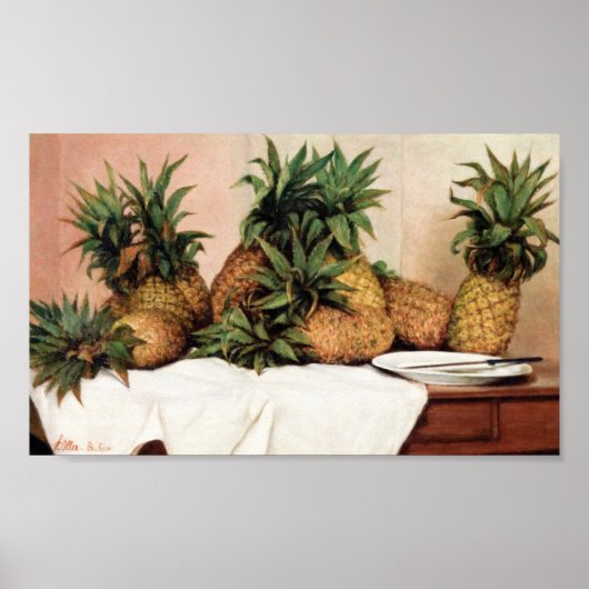Francisco Oller Pineapples Poster (Vorne)