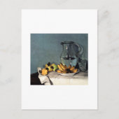 Francisco Oller Still Life Bananas, Pitcher Postkarte (Vorderseite)
