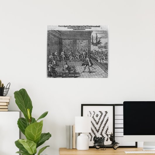 Francisco Pizarro Poster (Heimbüro)