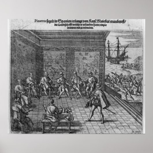 Francisco Pizarro Poster (Vorne)