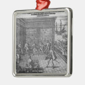 Francisco Pizarro Silbernes Ornament (Links)