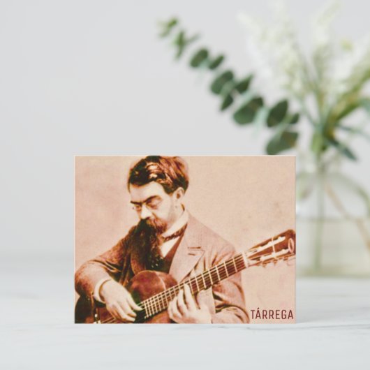 Francisco Tárrega Postkarte (Stehend Vorderseite)