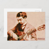 Francisco Tárrega Postkarte (Vorne/Hinten)