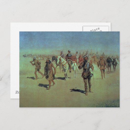 Francisco Vasquez de Coronado Postkarte (Vorne/Hinten)