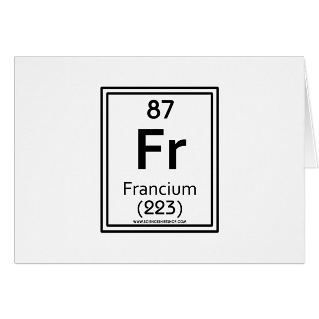 Francium 87 (Vorderseite (Horizontal))