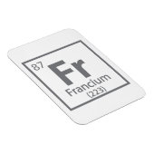 Francium - Französische Wissenschaft Periodic Tabl Magnet (Rechte Seite)