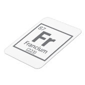 Francium - Französische Wissenschaft Periodic Tabl Magnet (Linke Seite)