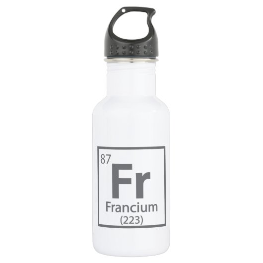 Francium - French Science Periodic Table Edelstahlflasche (Vorderseite)