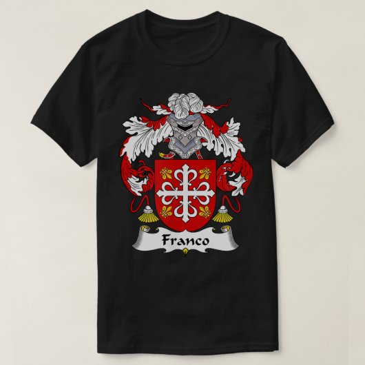 Franco Coat of Arms Familienwappen T-Shirt (Design vorne)