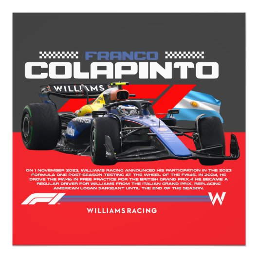 Franco colapinto fotodruck (Vorne)