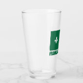 Franco-Ontarian Flag Glas (Rechts)