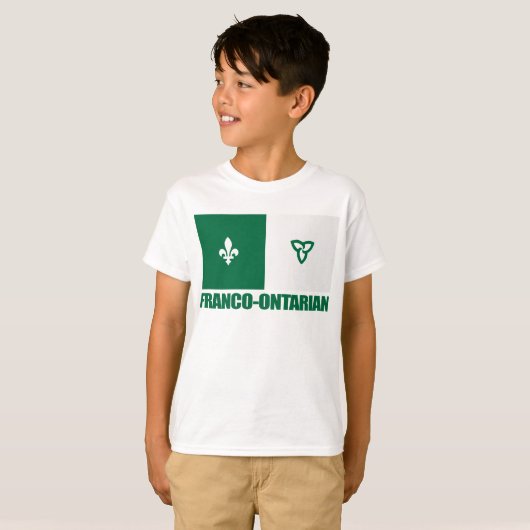 Franco-Ontarian Flag T-Shirt (Vorne ganz)