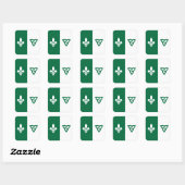 Franco-Ontarian Quadratischer Aufkleber (Blatt)