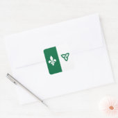 Franco-Ontarian Quadratischer Aufkleber (Umschlag)