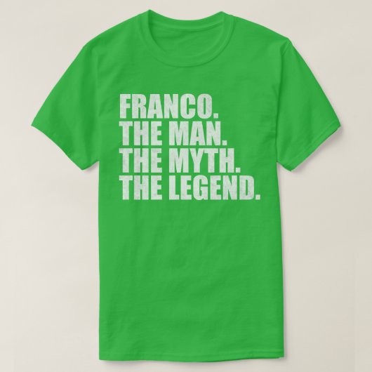 FrancoFranco Name Franco Vorname T-Shirt (Design vorne)