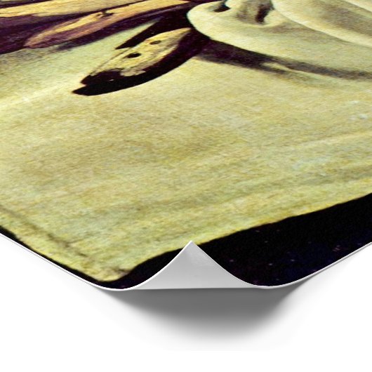 Francois Bonvin - Stillleben mit Spargel Poster (Ecke)