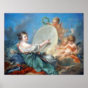 François Boucher Allegorie der Malerei Poster