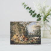 Francois Boucher - Charme des Lebens in einem Land Postkarte (Stehend Vorderseite)