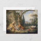 Francois Boucher - Charme des Lebens in einem Land Postkarte (Vorne/Hinten)