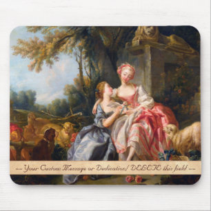 Francois Boucher Der Billet Dou Rokoko-Damen-Kunst Mousepad