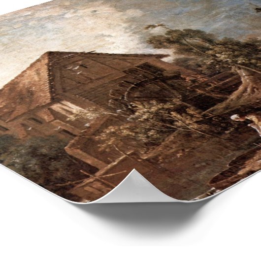 Francois Boucher - Die Mühle Poster (Ecke)