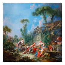 Francois Boucher Hirte Idylle Rokoko Landschaft