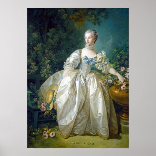 François Boucher Madame Bergeret Poster (Vorne)